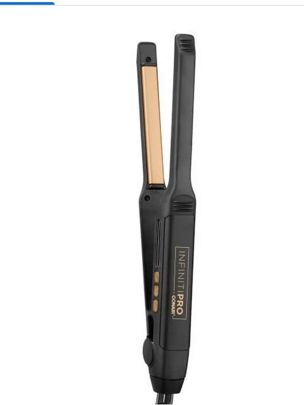 InfinitiPRO by Conair Slim Ceramic Flat Iron - Black & Gold